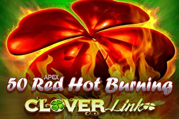 Capa do slot 50 Red Hot Burning Clover Link